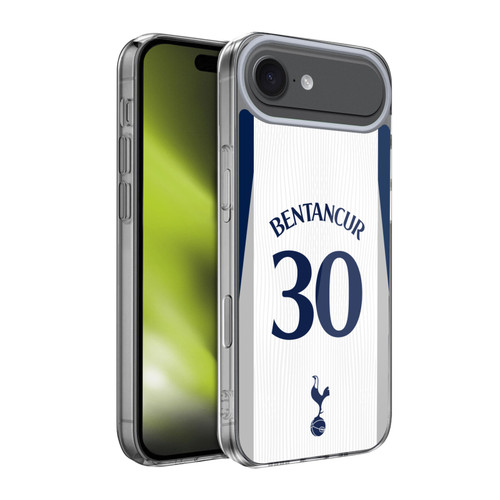 Tottenham Hotspur F.C. 2025/26 Players Home Kit 2nd Group Rodrigo Bentancur Soft Gel Case for Apple iPhone 17 Air