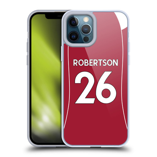 Liverpool Football Club 2025/26 Players Home Kit 2nd Group Andy Robertson Soft Gel Case for Apple iPhone 12 Pro Max