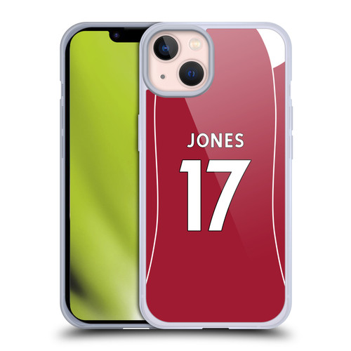 Liverpool Football Club 2025/26 Players Home Kit 2nd Group Curtis Jones Soft Gel Case for Apple iPhone 13