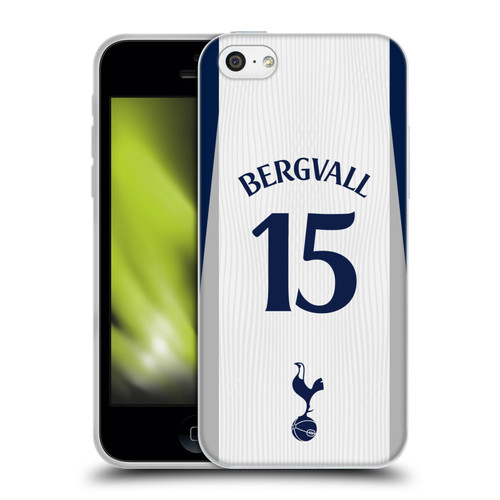 Tottenham Hotspur F.C. 2025/26 Players Home Kit 2nd Group Lucas Bergvall Soft Gel Case for Apple iPhone 5c