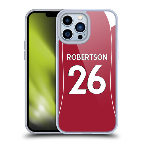 Liverpool Football Club 2025/26 Players Home Kit 2nd Group Andy Robertson Soft Gel Case for Apple iPhone 13 Pro Max