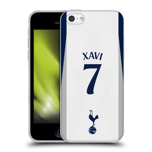 Tottenham Hotspur F.C. 2025/26 Players Home Kit 2nd Group Xavi Simons Soft Gel Case for Apple iPhone 5c
