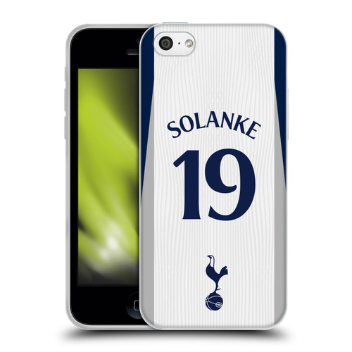 Tottenham Hotspur F.C. 2025/26 Players Home Kit 2nd Group Dominic Solanke Soft Gel Case for Apple iPhone 5c