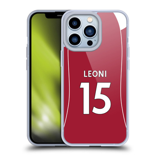 Liverpool Football Club 2025/26 Players Home Kit 2nd Group Giovanni Leoni Soft Gel Case for Apple iPhone 13 Pro