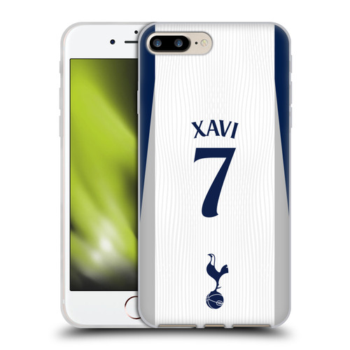 Tottenham Hotspur F.C. 2025/26 Players Home Kit 2nd Group Xavi Simons Soft Gel Case for Apple iPhone 7 Plus / iPhone 8 Plus