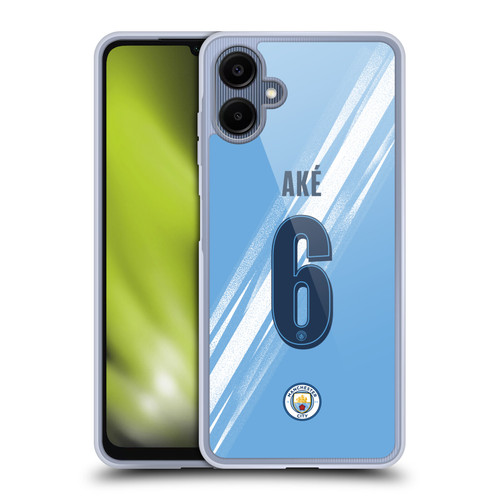 Manchester City Man City FC 2025/26 Players Home Kit 2nd Group Nathan Aké Soft Gel Case for Samsung Galaxy A06 4G Manchester City Man City FC 2025/26 Players Home Kit 2nd Group Nathan Aké Soft Gel Case for Samsung Galaxy A06 4G