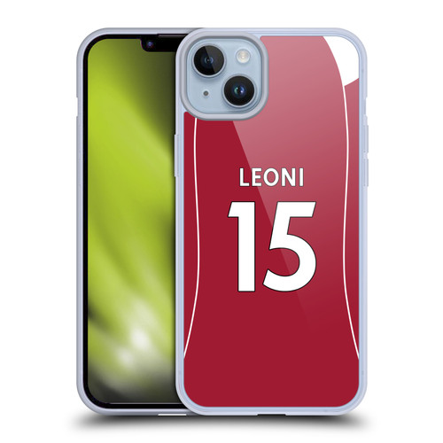 Liverpool Football Club 2025/26 Players Home Kit 2nd Group Giovanni Leoni Soft Gel Case for Apple iPhone 14 Plus