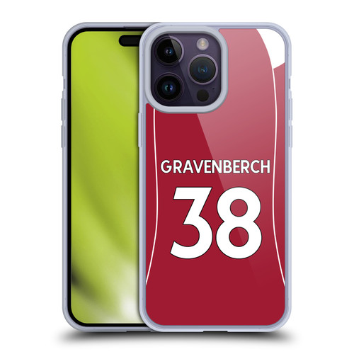 Liverpool Football Club 2025/26 Players Home Kit 2nd Group Ryan Gravenberch Soft Gel Case for Apple iPhone 14 Pro Max