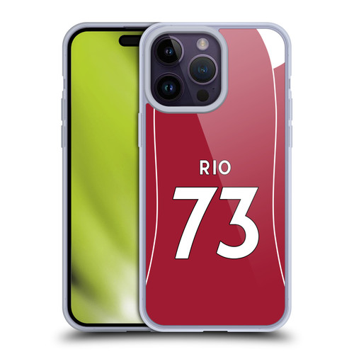 Liverpool Football Club 2025/26 Players Home Kit 2nd Group Rio Ngumoha Soft Gel Case for Apple iPhone 14 Pro Max