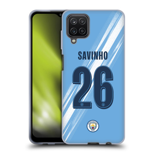 Manchester City Man City FC 2025/26 Players Home Kit 2nd Group Savinho Soft Gel Case for Samsung Galaxy A12 (2020)