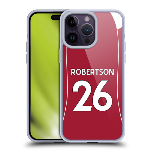 Liverpool Football Club 2025/26 Players Home Kit 2nd Group Andy Robertson Soft Gel Case for Apple iPhone 14 Pro Max