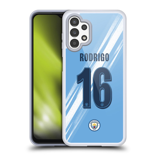 Manchester City Man City FC 2025/26 Players Home Kit 2nd Group Rodrigo Soft Gel Case for Samsung Galaxy A13 (2022)