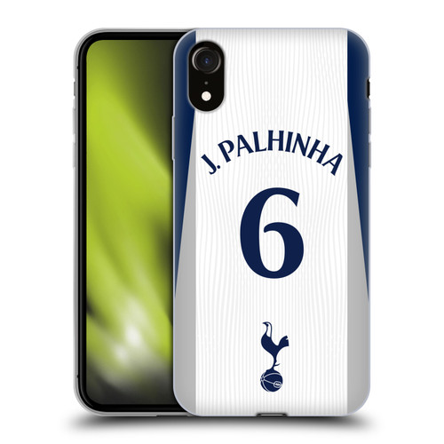 Tottenham Hotspur F.C. 2025/26 Players Home Kit 2nd Group João Palhinha Soft Gel Case for Apple iPhone XR