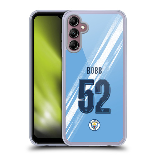 Manchester City Man City FC 2025/26 Players Home Kit 2nd Group Oscar Bobb Soft Gel Case for Samsung Galaxy A14 5G
