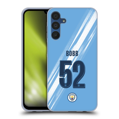 Manchester City Man City FC 2025/26 Players Home Kit 2nd Group Oscar Bobb Soft Gel Case for Samsung Galaxy A15
