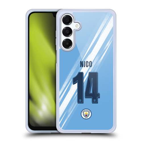 Manchester City Man City FC 2025/26 Players Home Kit 2nd Group Nico González Soft Gel Case for Samsung Galaxy A16 5G