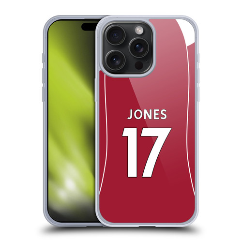 Liverpool Football Club 2025/26 Players Home Kit 2nd Group Curtis Jones Soft Gel Case for Apple iPhone 15 Pro Max