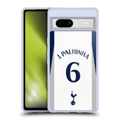 Tottenham Hotspur F.C. 2025/26 Players Home Kit 2nd Group João Palhinha Soft Gel Case for Google Pixel 7a