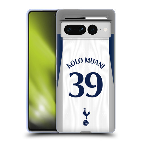Tottenham Hotspur F.C. 2025/26 Players Home Kit 2nd Group Randal Kolo Muani Soft Gel Case for Google Pixel 7 Pro Tottenham Hotspur F.C. 2025/26 Players Home Kit 2nd Group Randal Kolo Muani Soft Gel Case for Google Pixel 7 Pro