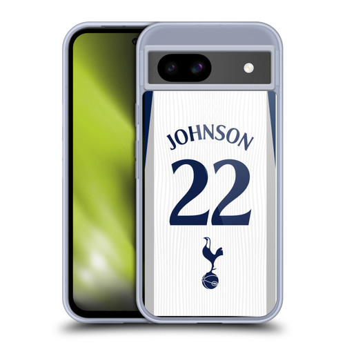 Tottenham Hotspur F.C. 2025/26 Players Home Kit 2nd Group Brennan Johnson Soft Gel Case for Google Pixel 8a
