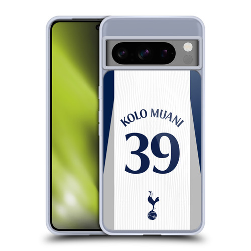 Tottenham Hotspur F.C. 2025/26 Players Home Kit 2nd Group Randal Kolo Muani Soft Gel Case for Google Pixel 8 Pro