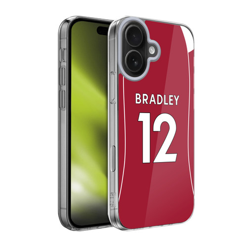 Liverpool Football Club 2025/26 Players Home Kit 2nd Group Conor Bradley Soft Gel Case for Apple iPhone 17
