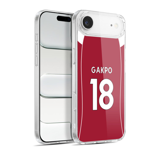 Liverpool Football Club 2025/26 Players Home Kit 2nd Group Cody Gakpo Soft Gel Case for Apple iPhone 17 Air