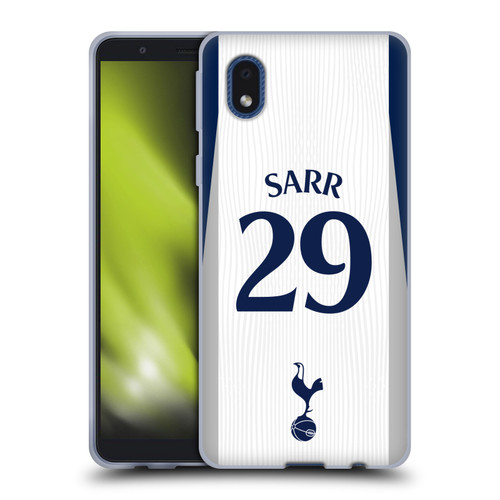Tottenham Hotspur F.C. 2025/26 Players Home Kit 2nd Group Pape Matar Sarr Soft Gel Case for Samsung Galaxy A01 Core (2020)