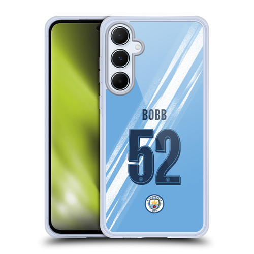 Manchester City Man City FC 2025/26 Players Home Kit 2nd Group Oscar Bobb Soft Gel Case for Samsung Galaxy A55 5G
