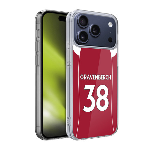 Liverpool Football Club 2025/26 Players Home Kit 2nd Group Ryan Gravenberch Soft Gel Case for Apple iPhone 17 Pro