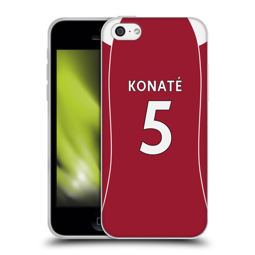 Liverpool Football Club 2025/26 Players Home Kit 2nd Group Ibrahima Konaté Soft Gel Case for Apple iPhone 5c Liverpool Football Club 2025/26 Players Home Kit 2nd Group Ibrahima Konaté Soft Gel Case for Apple iPhone 5c