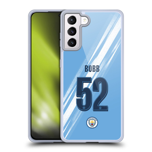 Manchester City Man City FC 2025/26 Players Home Kit 2nd Group Oscar Bobb Soft Gel Case for Samsung Galaxy S21+ 5G
