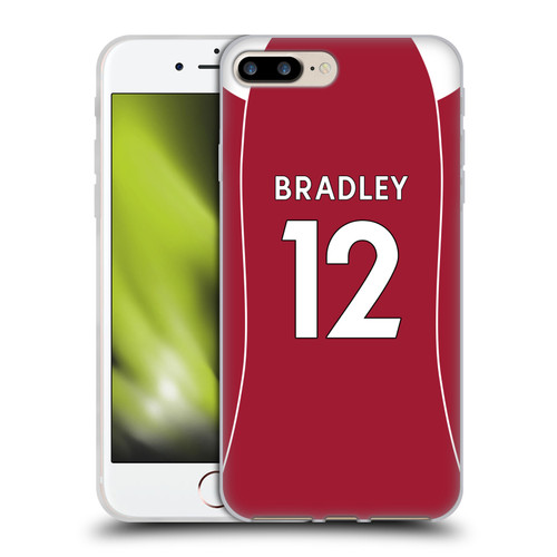 Liverpool Football Club 2025/26 Players Home Kit 2nd Group Conor Bradley Soft Gel Case for Apple iPhone 7 Plus / 8 Plus & MagSafe