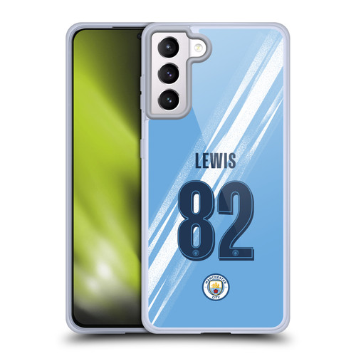 Manchester City Man City FC 2025/26 Players Home Kit 2nd Group Rico Lewis Soft Gel Case for Samsung Galaxy S21+ 5G