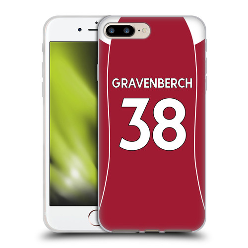 Liverpool Football Club 2025/26 Players Home Kit 2nd Group Ryan Gravenberch Soft Gel Case for Apple iPhone 7 Plus / 8 Plus & MagSafe