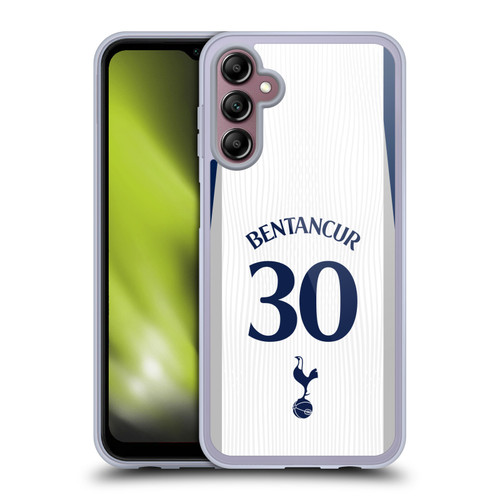 Tottenham Hotspur F.C. 2025/26 Players Home Kit 2nd Group Rodrigo Bentancur Soft Gel Case for Samsung Galaxy A14 5G