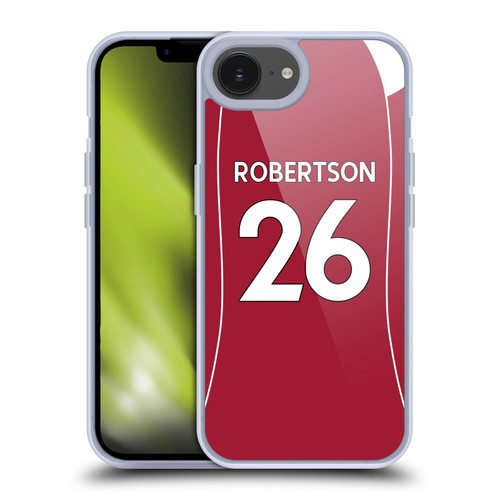 Liverpool Football Club 2025/26 Players Home Kit 2nd Group Andy Robertson Soft Gel Case for Apple iPhone 16e Liverpool Football Club 2025/26 Players Home Kit 2nd Group Andy Robertson Soft Gel Case for Apple iPhone 16e