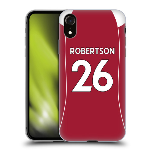 Liverpool Football Club 2025/26 Players Home Kit 2nd Group Andy Robertson Soft Gel Case for Apple iPhone XR Liverpool Football Club 2025/26 Players Home Kit 2nd Group Andy Robertson Soft Gel Case for Apple iPhone XR