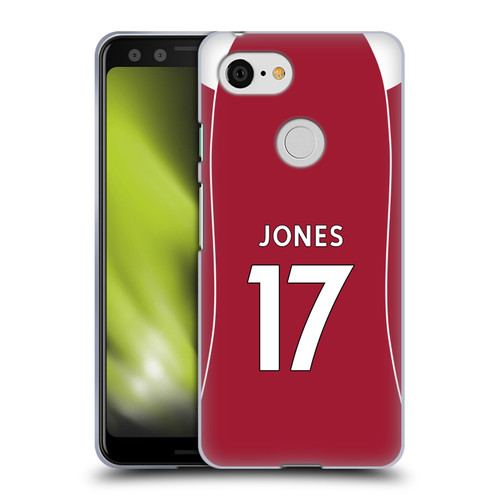 Liverpool Football Club 2025/26 Players Home Kit 2nd Group Curtis Jones Soft Gel Case for Google Pixel 3