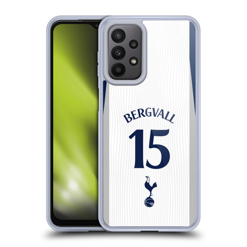 Tottenham Hotspur F.C. 2025/26 Players Home Kit 2nd Group Lucas Bergvall Soft Gel Case for Samsung Galaxy A23 / 5G (2022)