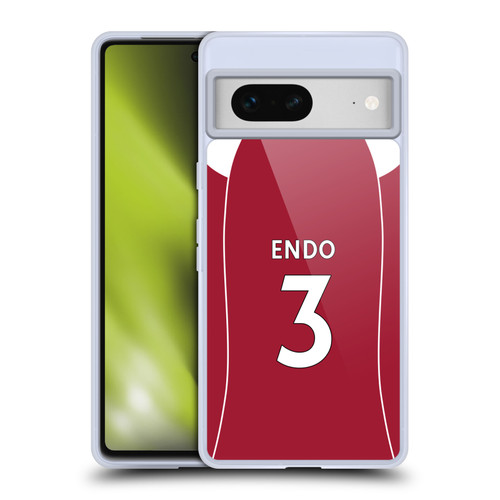Liverpool Football Club 2025/26 Players Home Kit 2nd Group Wataru Endō Soft Gel Case for Google Pixel 7