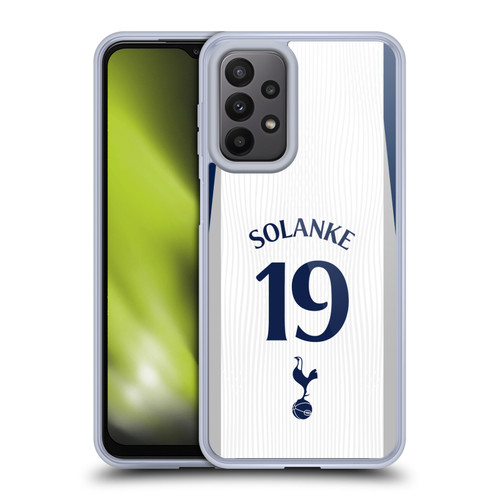Tottenham Hotspur F.C. 2025/26 Players Home Kit 2nd Group Dominic Solanke Soft Gel Case for Samsung Galaxy A23 / 5G (2022)