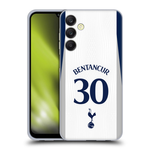 Tottenham Hotspur F.C. 2025/26 Players Home Kit 2nd Group Rodrigo Bentancur Soft Gel Case for Samsung Galaxy A25 5G