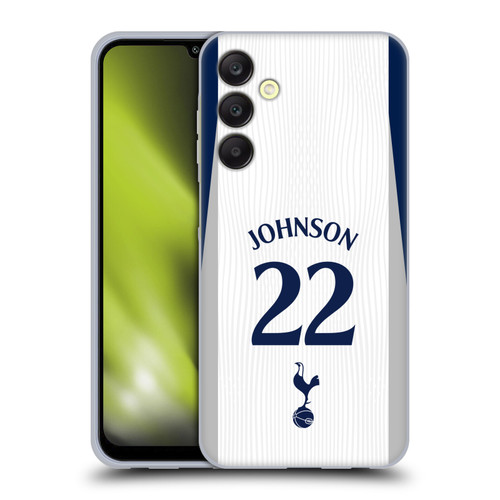 Tottenham Hotspur F.C. 2025/26 Players Home Kit 2nd Group Brennan Johnson Soft Gel Case for Samsung Galaxy A25 5G