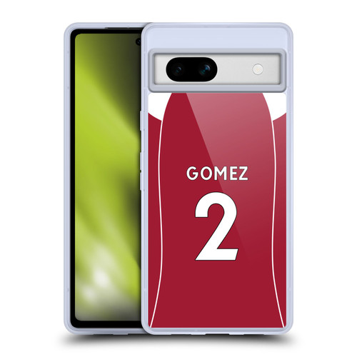 Liverpool Football Club 2025/26 Players Home Kit 2nd Group Joe Gomez Soft Gel Case for Google Pixel 7a