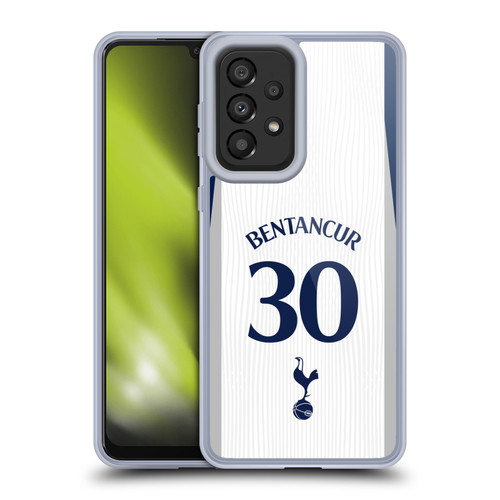 Tottenham Hotspur F.C. 2025/26 Players Home Kit 2nd Group Rodrigo Bentancur Soft Gel Case for Samsung Galaxy A33 5G (2022)