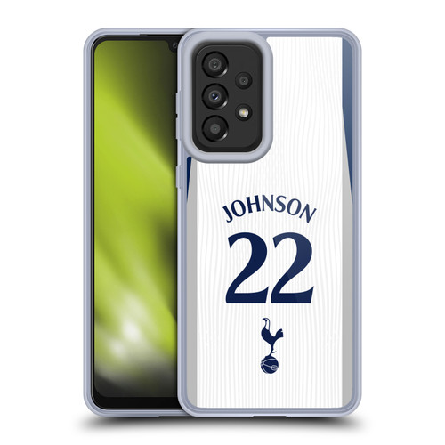 Tottenham Hotspur F.C. 2025/26 Players Home Kit 2nd Group Brennan Johnson Soft Gel Case for Samsung Galaxy A33 5G (2022)