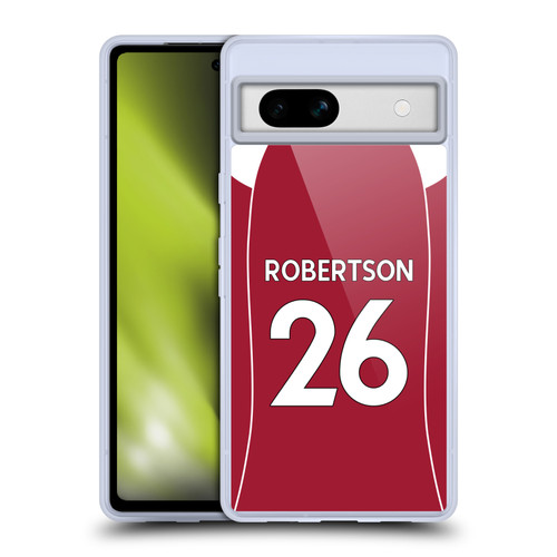 Liverpool Football Club 2025/26 Players Home Kit 2nd Group Andy Robertson Soft Gel Case for Google Pixel 7a