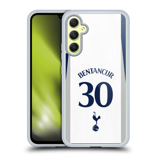 Tottenham Hotspur F.C. 2025/26 Players Home Kit 2nd Group Rodrigo Bentancur Soft Gel Case for Samsung Galaxy A34 5G