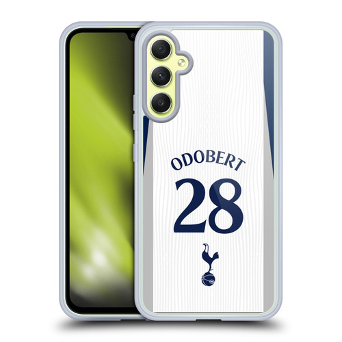 Tottenham Hotspur F.C. 2025/26 Players Home Kit 2nd Group Wilson Odobert Soft Gel Case for Samsung Galaxy A34 5G